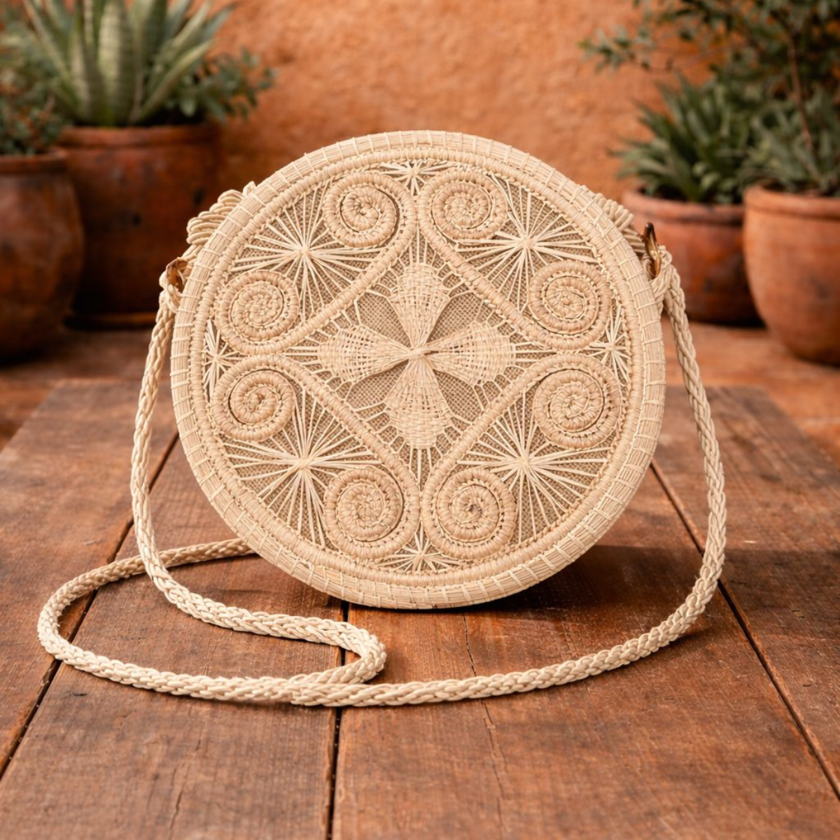 Bolso Yoyo Iraca Diseño Rombo