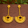 Pendientes Nariguera Semilunar Tairona B.Oro 24K