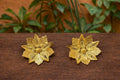 Pendiente Topo Filigrana Flor B.Oro 24 Kl