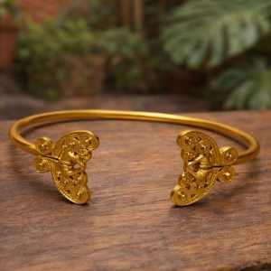 Brazalete Nariguera Mariposa  Tairona B.Oro 24 K