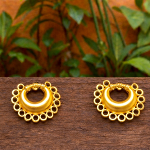 Pendiente Nariguera Pequeña 13 Aros Calima B. Oro 24 K