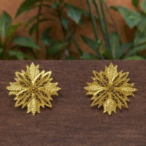 Pendiente Filigrana Estrella Cerrado B.Oro 24Kl