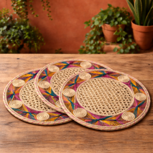 Individuales Redondos Color 6 Und