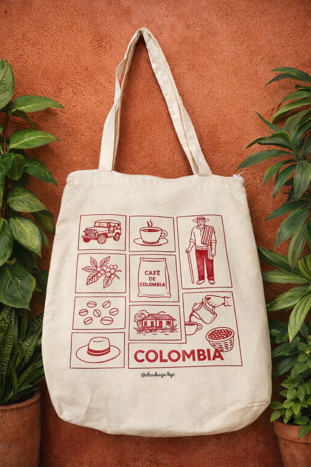 Tote Bags Colombia Rojo