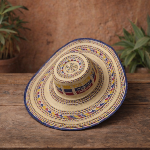 Sombrero Vueltiao 19 Vueltas Caña Flecha Tricolor